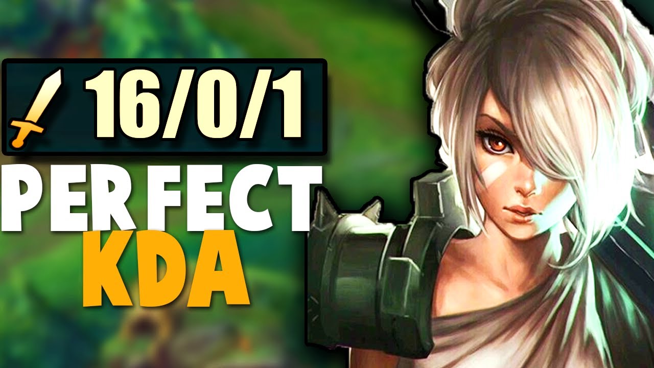 Rank 1 Challenger Riven Perfect KDA Game