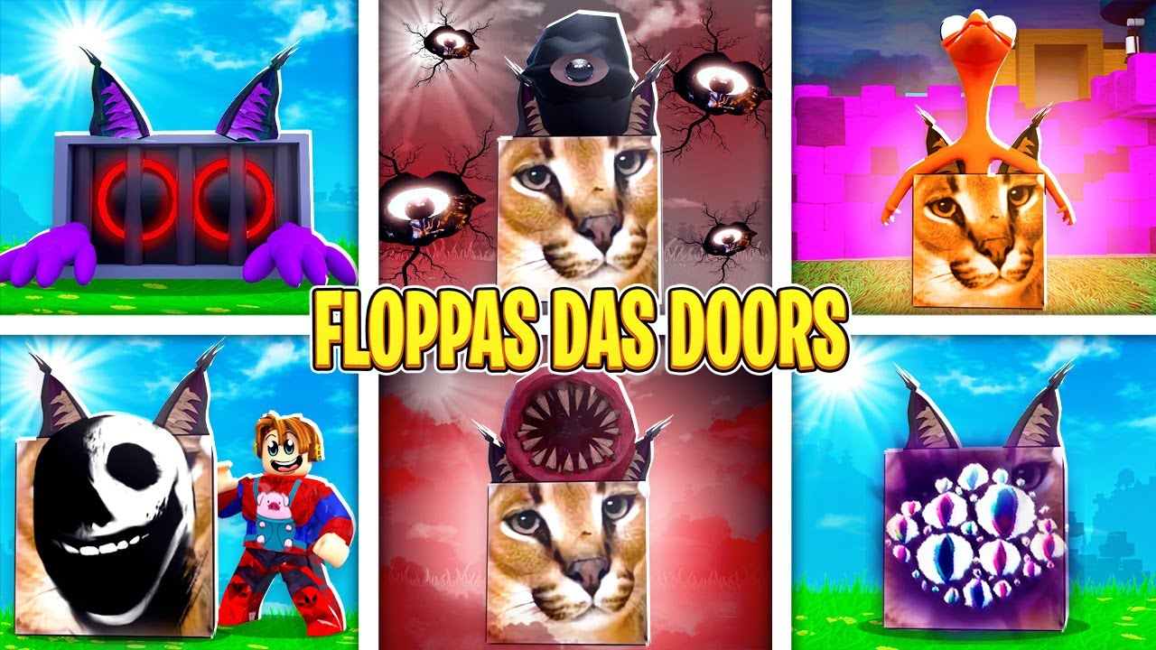 Virei Floppas das Doors Monstros nas Novas Transformações de Floppas do Roblox 😰