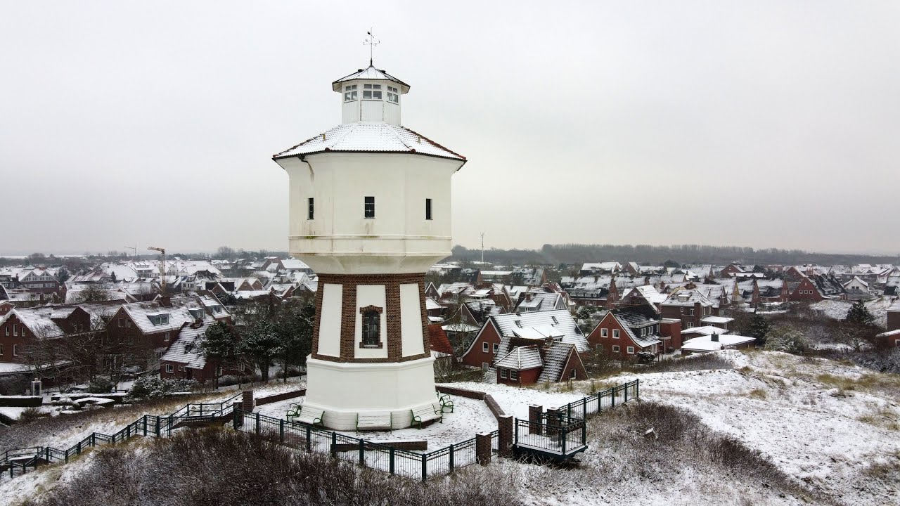 Schnee auf Langeoog im Januar 2021