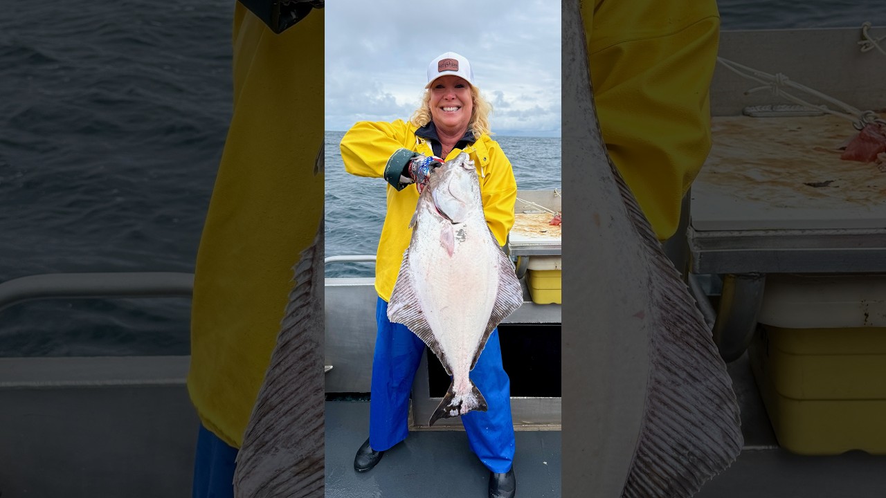 Getting Wild in Alaska at the Wild Strawberry Lodge, ready for my 1st Halibut
