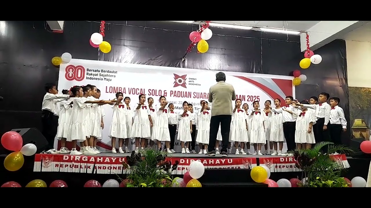 Indonesia Jaya by GKPS Pansur Lima Children Choir | Lomba Kebangsaan | Manhatan Mall Medan