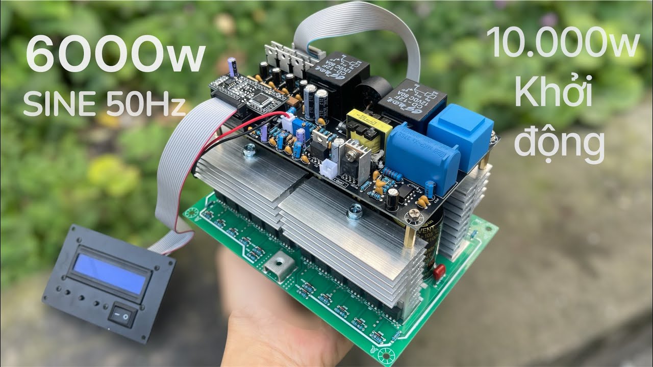 Mạch kích điện sine chuẩn công suất lớn 6000w cực kì dễ lắp