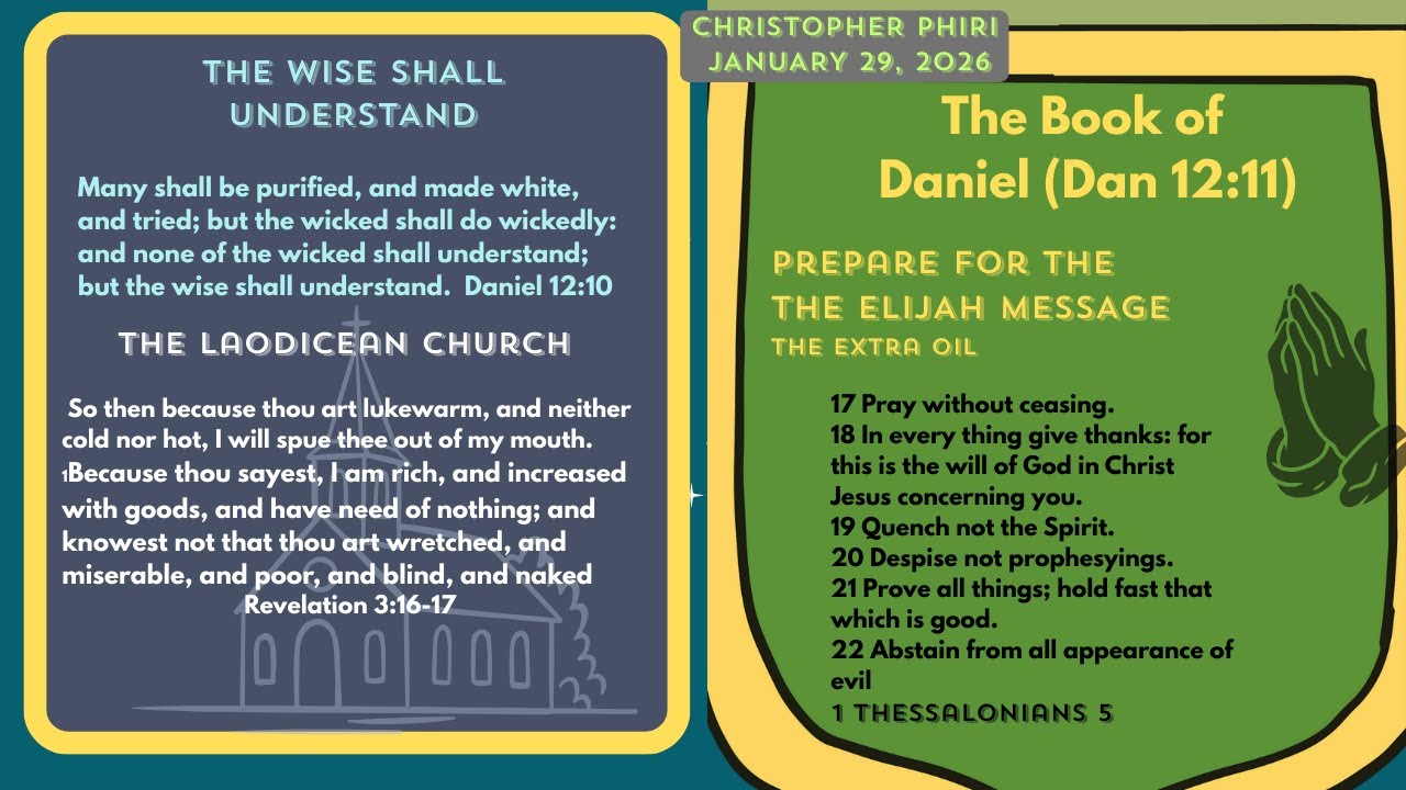 2026.01.27 The Book of Daniel (Dan 12 vs 11 - Br. Christopher Phiri