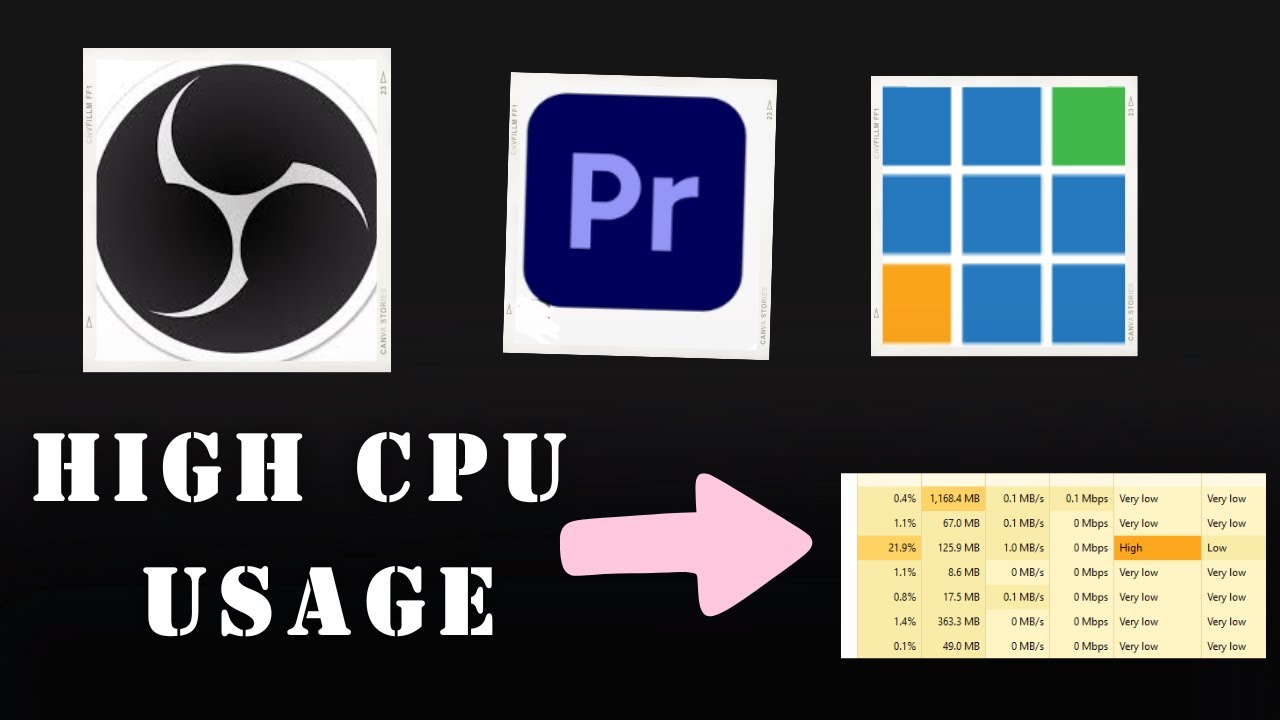 High CPU usage vMix & OBS Live streaming software