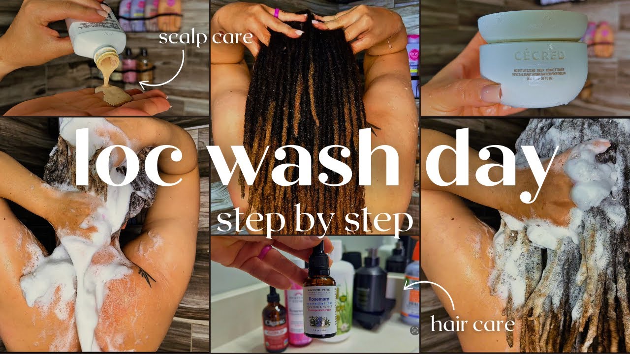 How I Deep Clean My Locs at Home | Scalp Care + Natural Hair Wash Day Routine