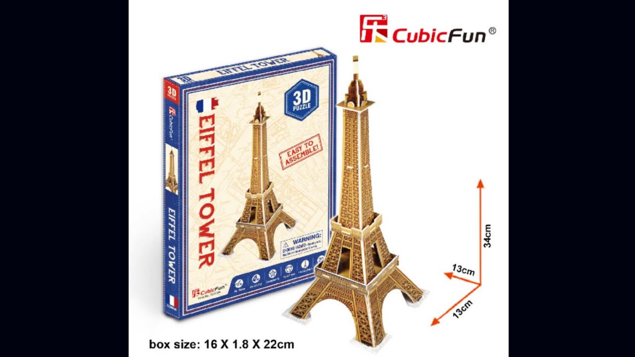 Eiffel Tower 3D PUZZLE CubicFun
