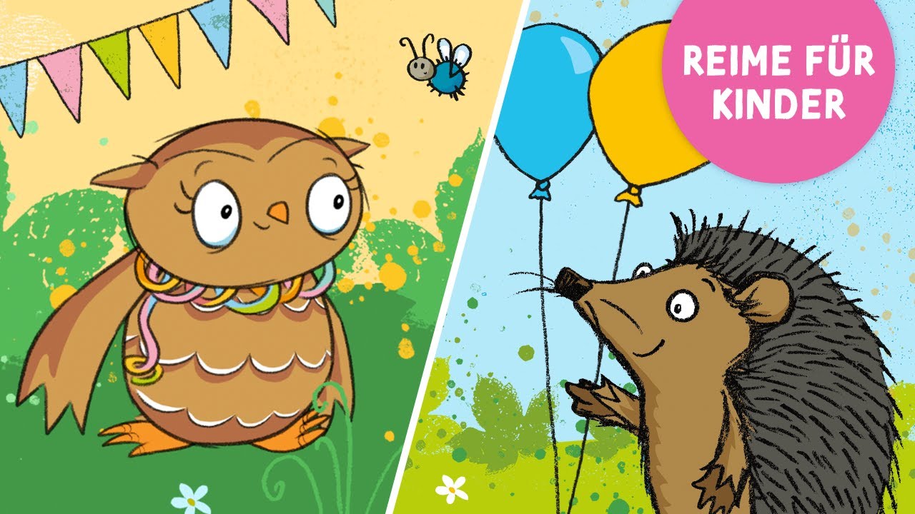 Die Kleine Eule hat Geburtstag 🎂 Geschichte mit Reimen f&uuml;r Kinder ab 2 Jahren 🎂 Happy Birthday App