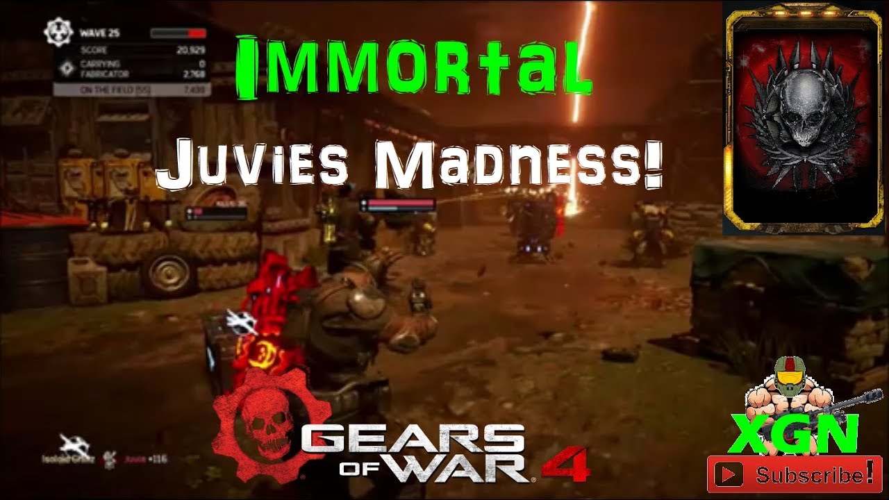 Gears of War 4 Immortal Juvie Madness Horde on Reclaimed Windflare map!