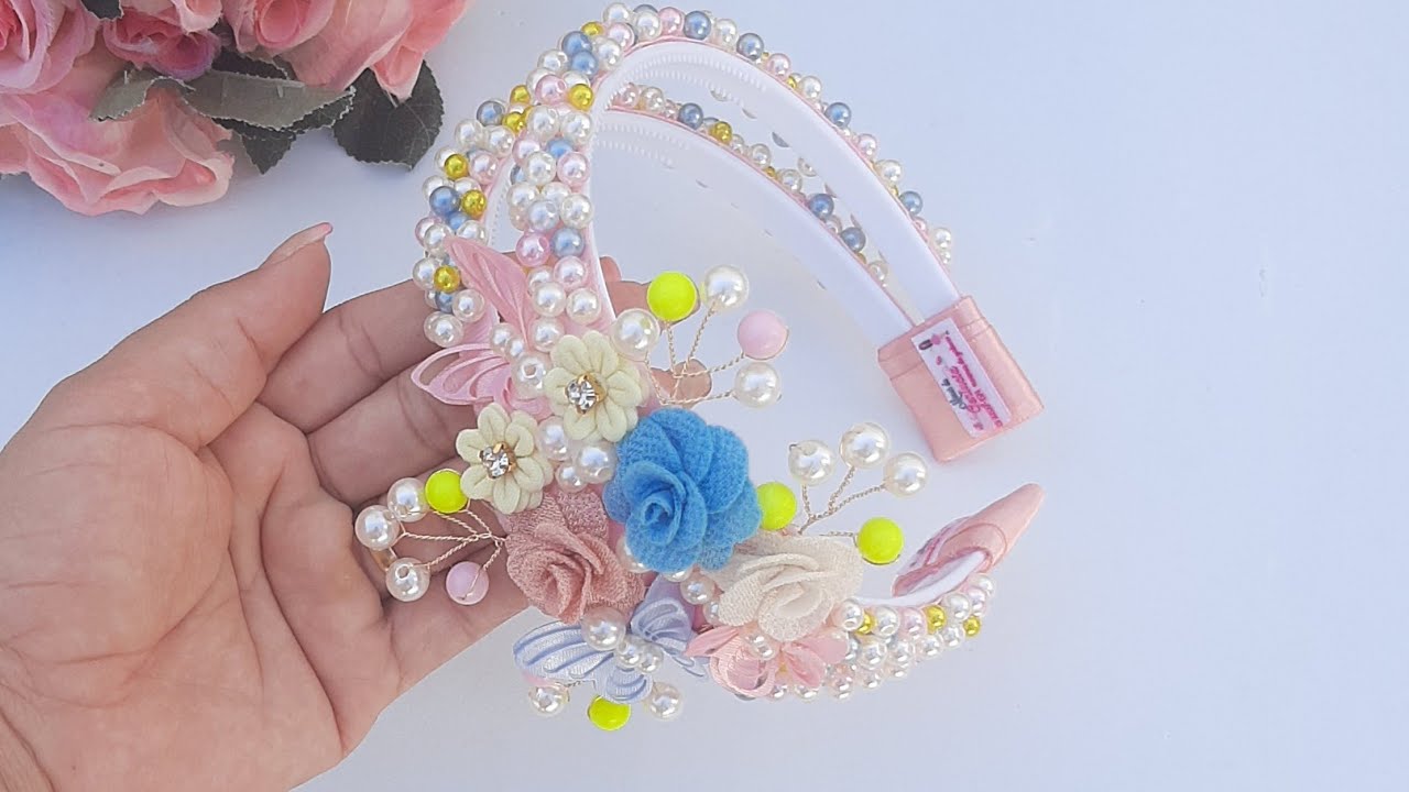 Tiara de luxo para fim de ano/tiara de pérolas dupla