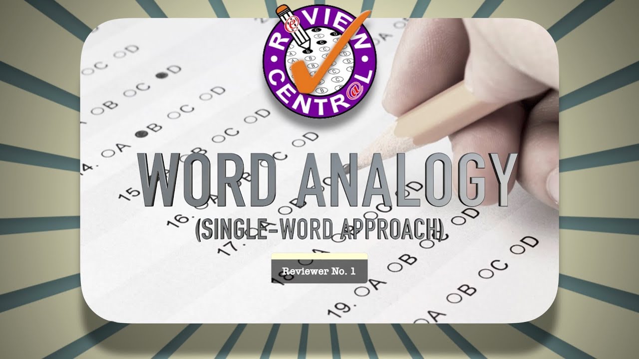 Word Analogy Reviewer No. 1 | Review Central