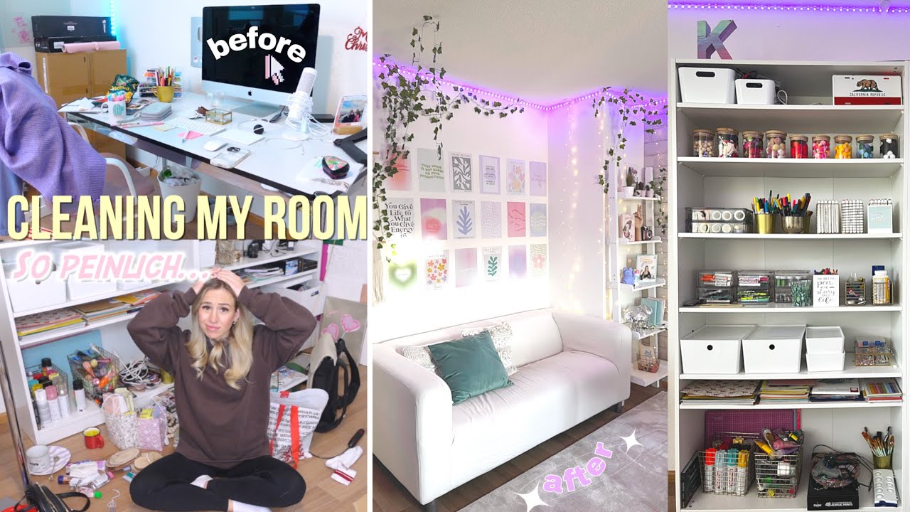 ZIMMER SCHNELL AUFRÄUMEN 🆘🤯  Clean up with me - Aufräum Vlog - Cali Kessy