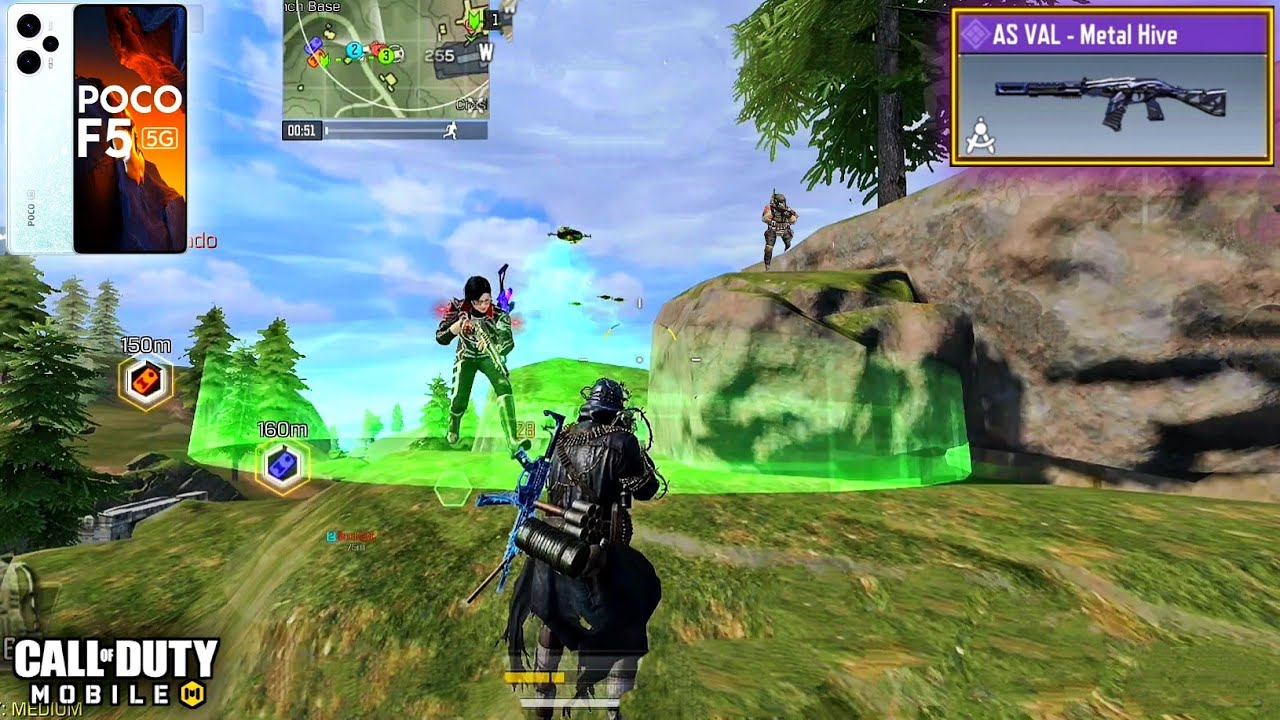 Poco F5 | Call Of Duty Mobile | Best As-Val Gunsmith For BR + Gameplay (No Commentary)