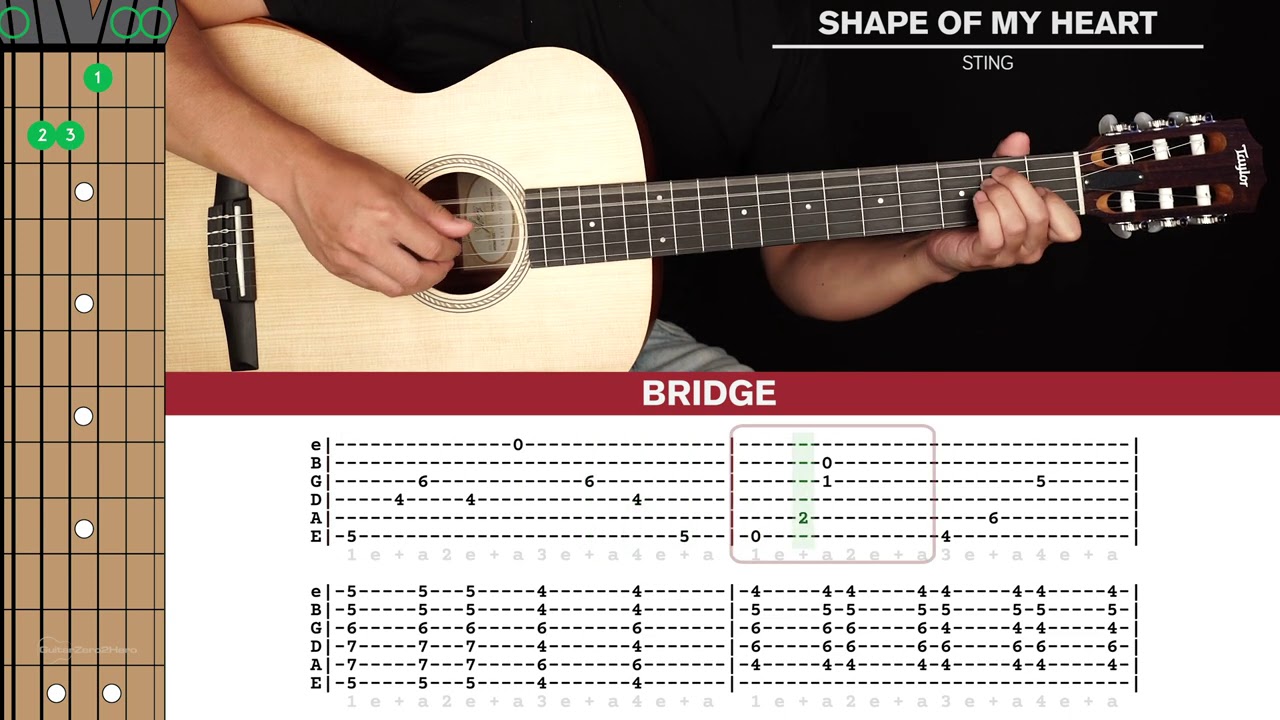 Shape Of My Heart Guitar Cover Sting 🎸|Tabs + Chords|