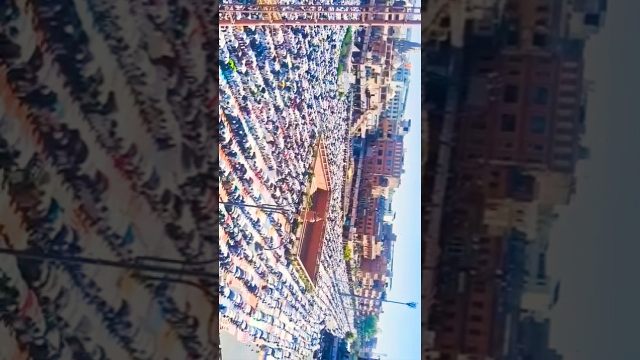 💯,Jaipur me Eid ka Alvida Namaz road pe padha gaya #trending #reels #eidmubarak #islam #youtube