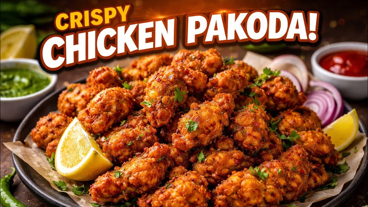 🍗 5 నిమిషాల్లో సూపర్ క్రిస్పీ చికెన్ పకోడా తింటే ఆహా అనాల్సిందే | chicken pakoda #food#chicken #yt 