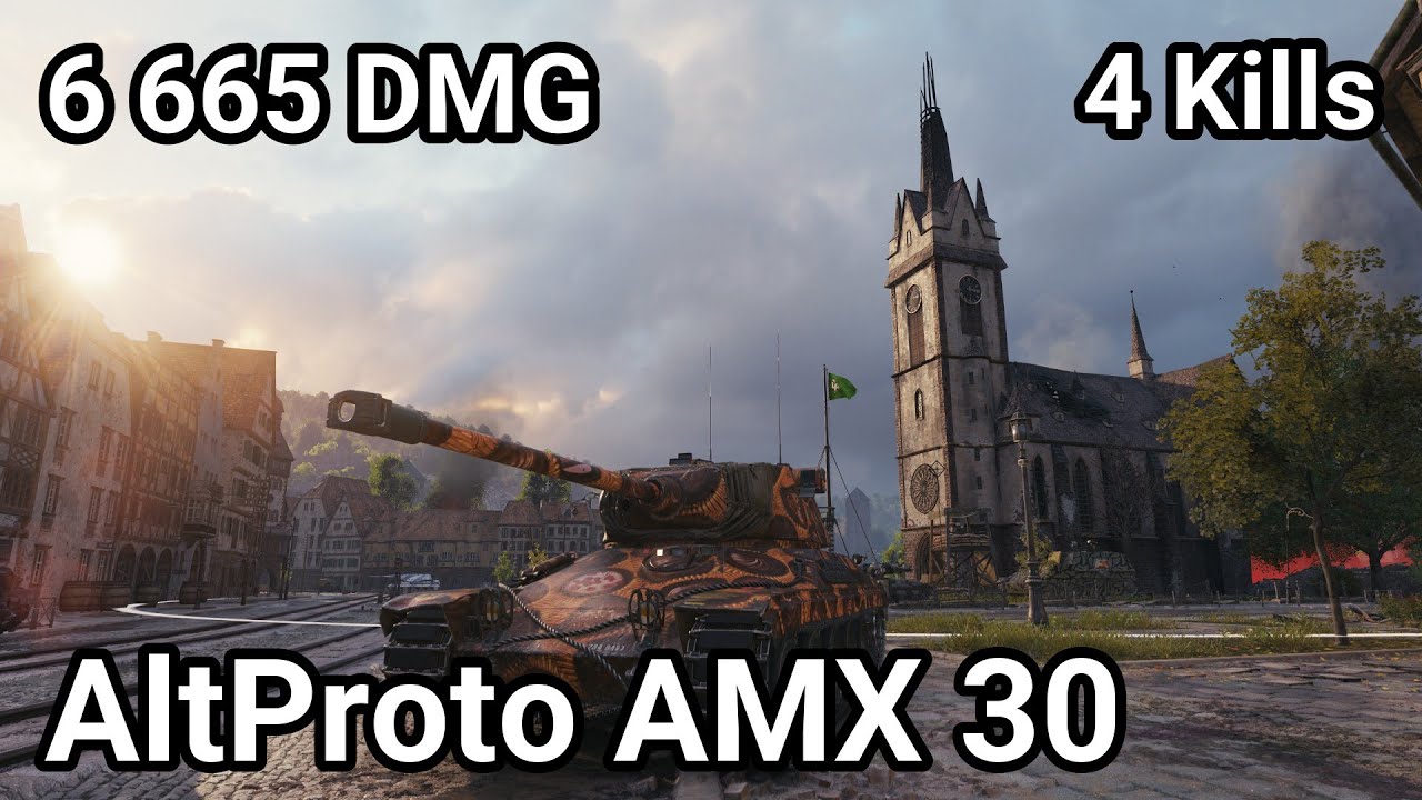 AltProto AMX 30 - 6 665 damage / 4 kill / 840 blocked / 409 assist