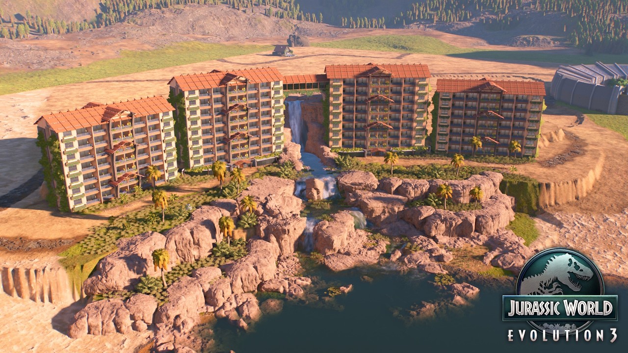 Building a 5 STAR HOTEL in Jurassic World Evolution 3 I Project Park Ep28