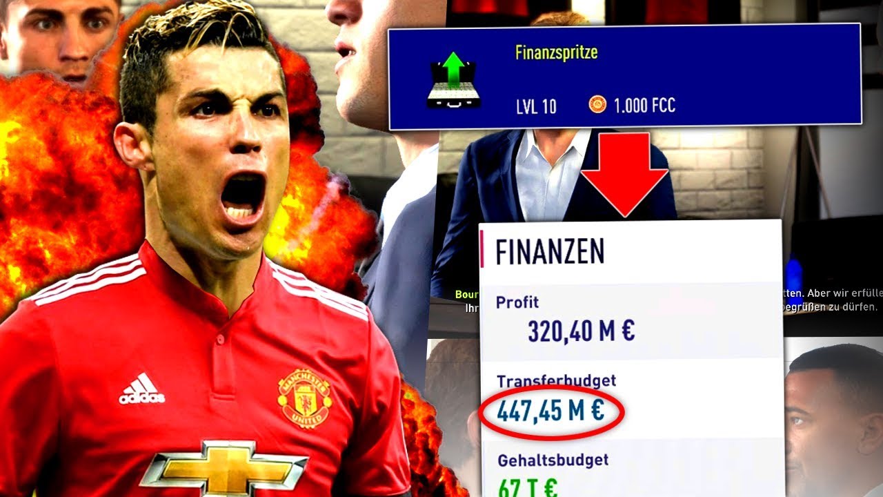 FIFA 18 : 450 MIL € 💰 ABSOLUT IRRES TRANSFERBUDGET !!! 😅 Manchester United One Season Wonder #1
