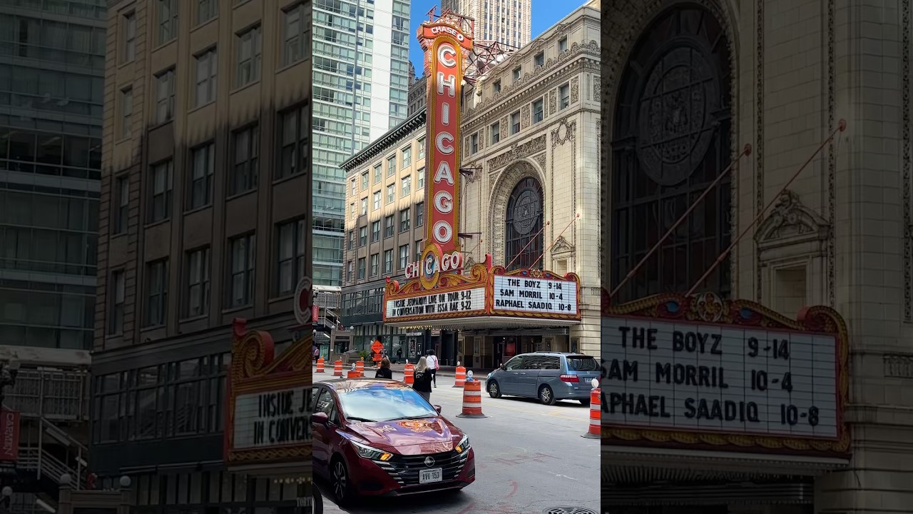 Chicago Theatre 🎭 in Chicago&rsquo;s Downtown Theatre District #Travel #Chicago #places