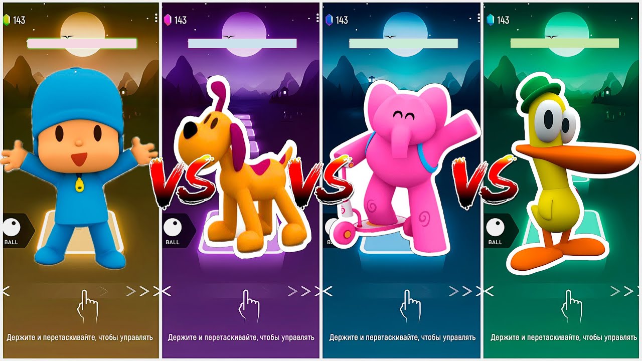 Pocoyo VS Friends / Coffin dance / TILES HOP