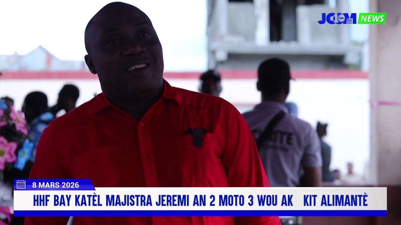 HHF bay katèl Majistra Jeremi an 2 moto 3 wou ak 200 kit alimantè