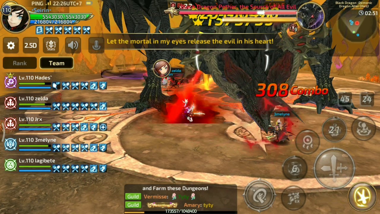 Black Dragon Nest Stage 6 as Abyss Walker