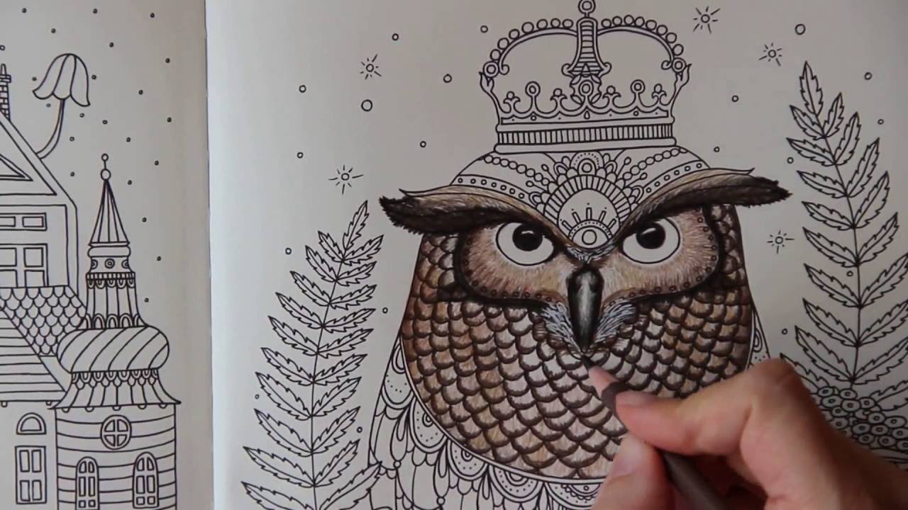 Dagdrömmar/Daydreams Coloring Book: The Royal Owl - Part 1