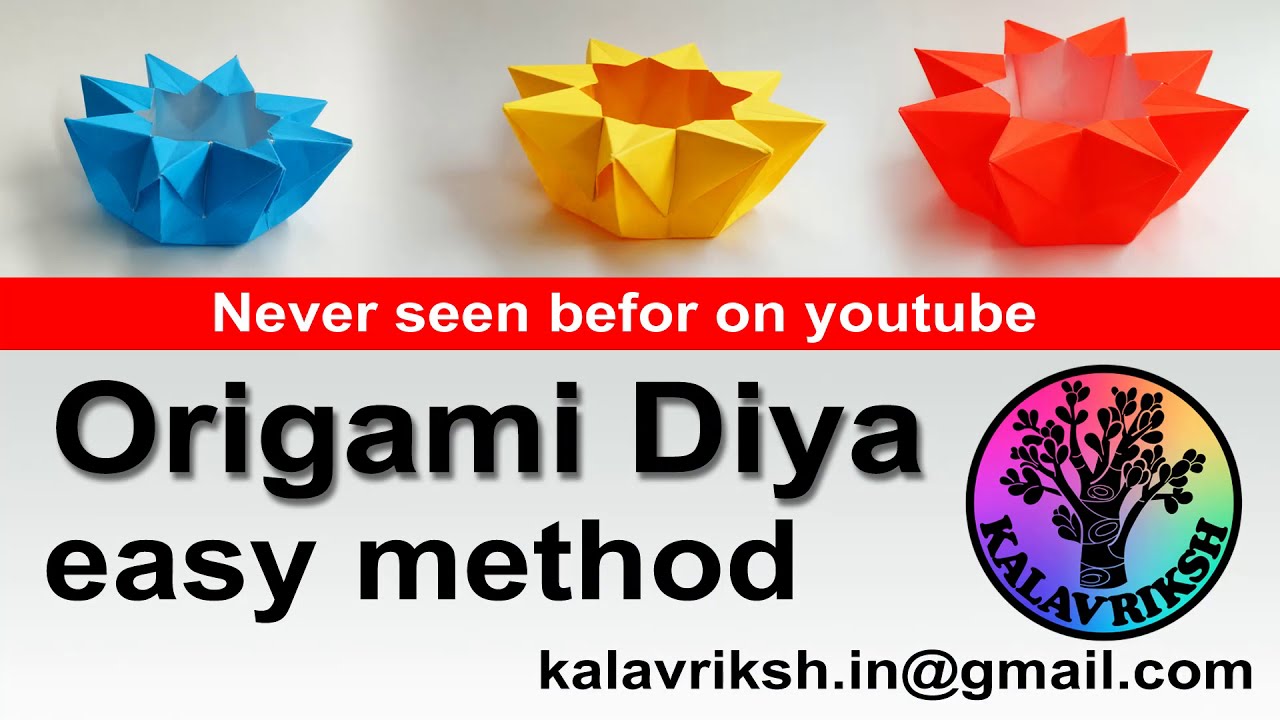 Origami Diya Quick and Easy