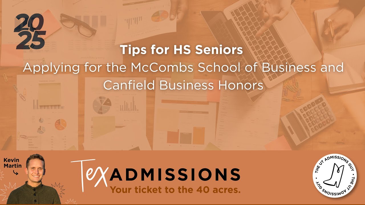 Выпускники средней школы подают заявления в бизнес-школу Маккомбса и Canfield Business Honors