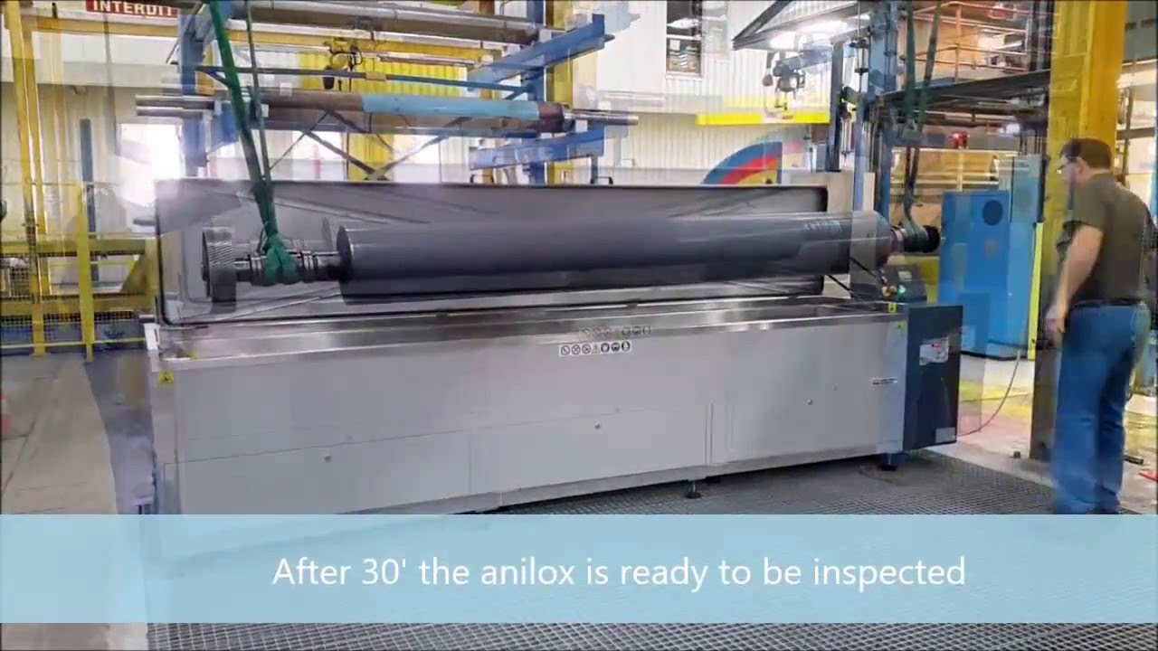 Anilox and Gravure Cylinder washing unit - Ultrasonic Based - Model LRC 35 Plus