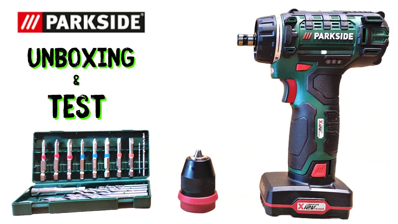 Parkside  Cordless Drill PBSA 12 E4 Unboxing and Test with 2Ah and 4Ah Batteries | Real life test