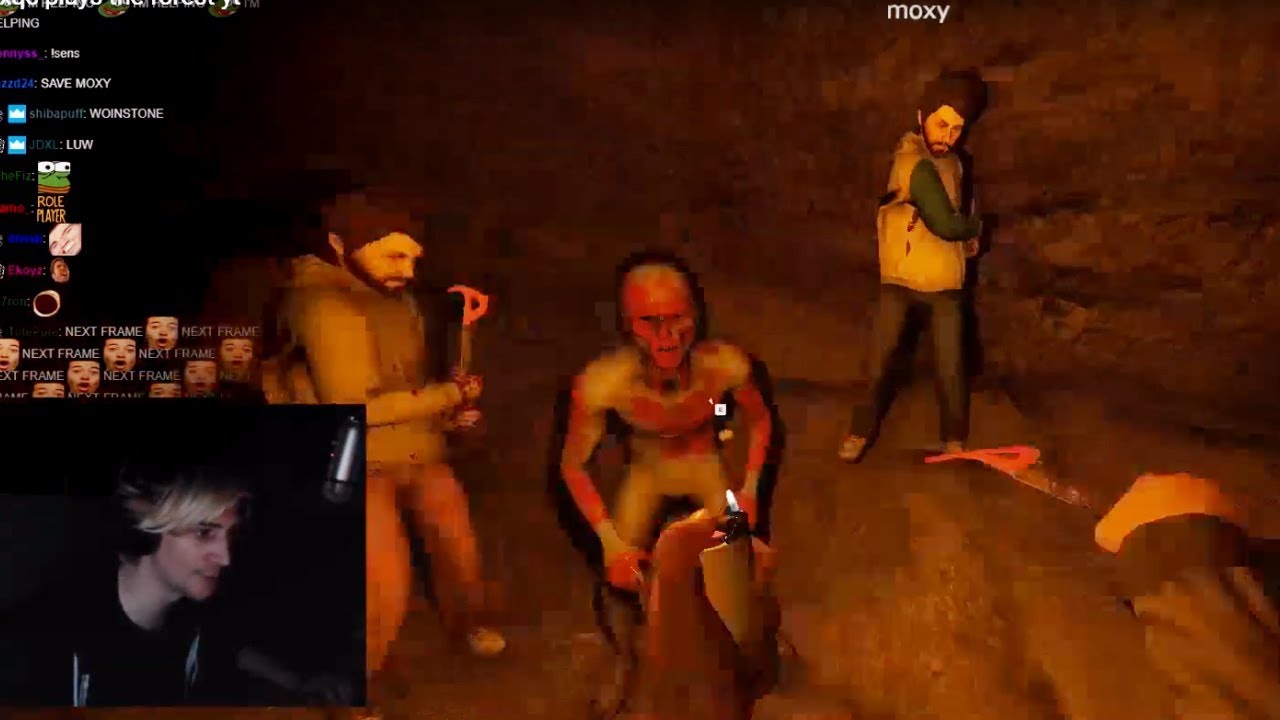 xQc Plays The Forest with Moxy, Poke, & NymN | with Chat