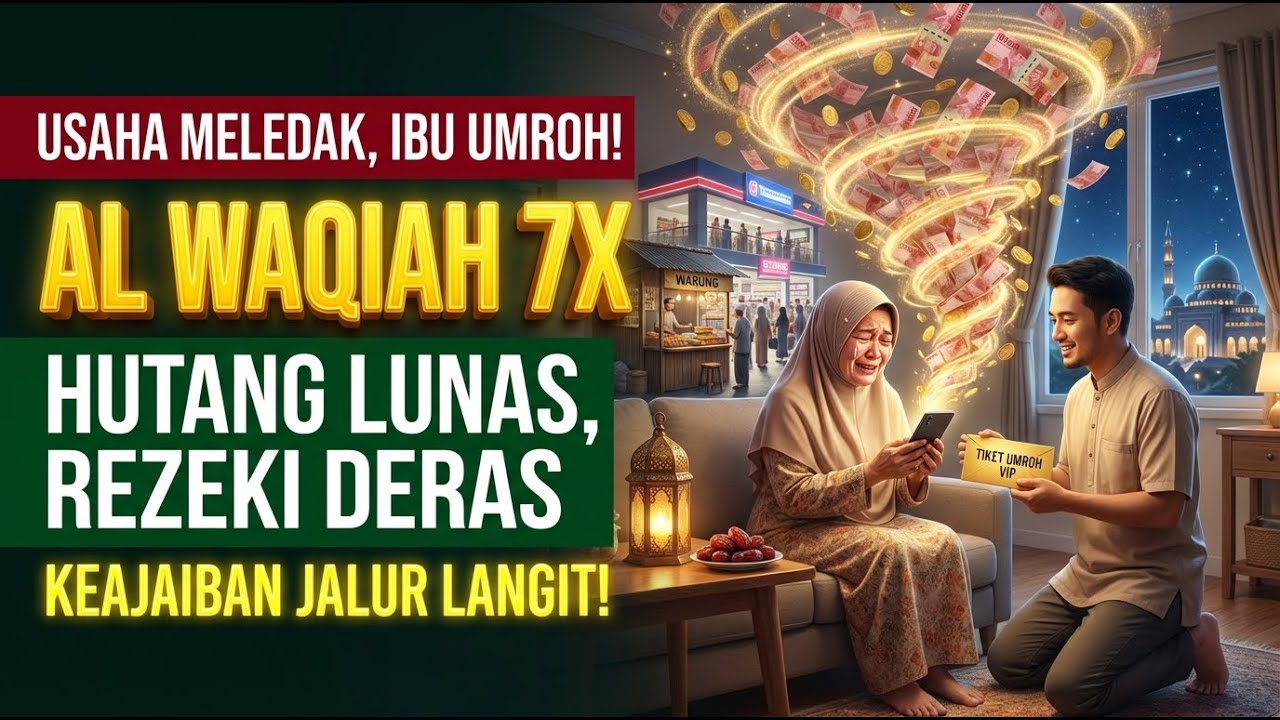 TERBUKTI SANGAT AMPUH! Keajaiban Suara Al Waqiah 7x Penarik Rezeki Deras Ramadhan 2026