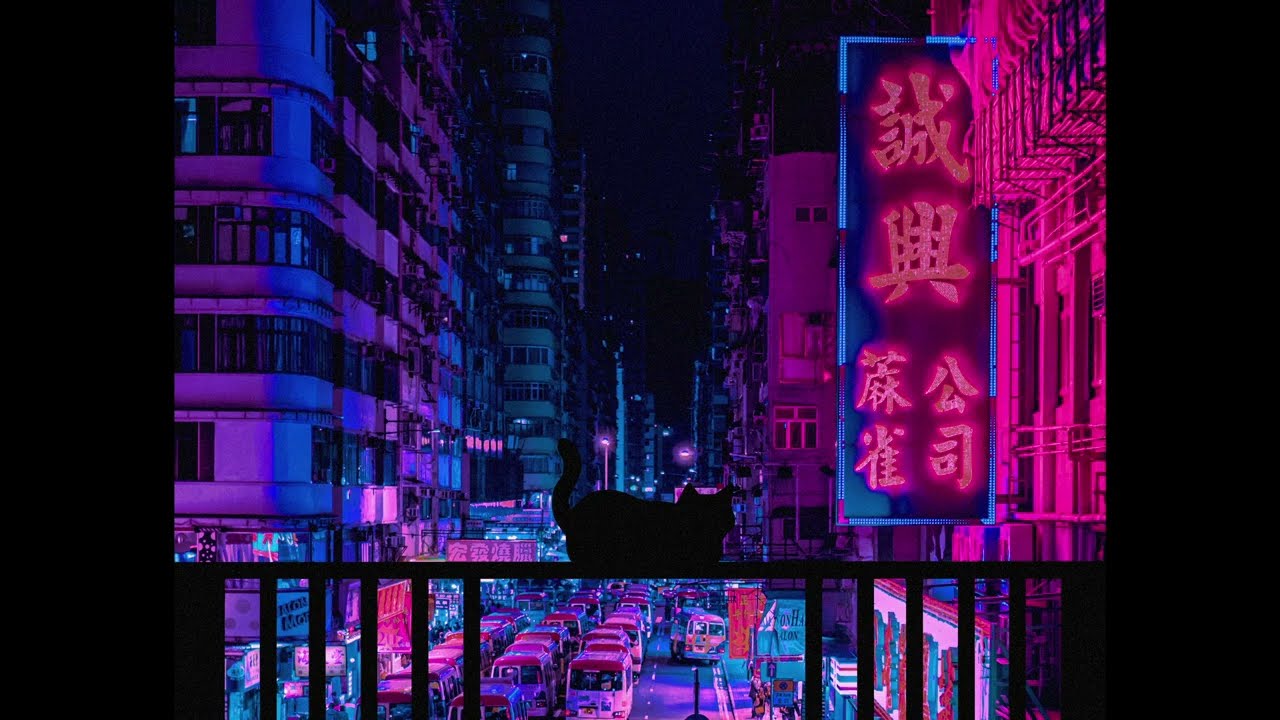 Cyberpunk Night City with Relaxing Lo-fi Background Music For Studying, Relaxing