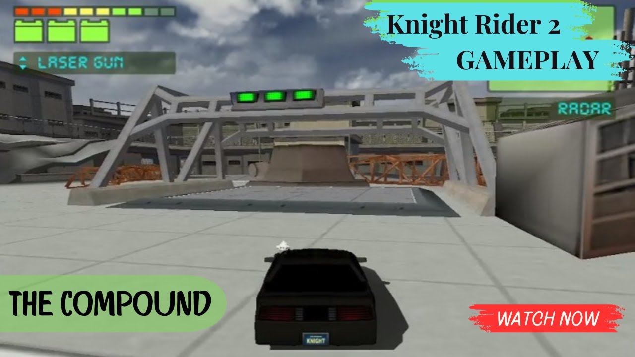 Knight Rider 2 &ndash; The Compound Mission Gameplay | Classic PC Game