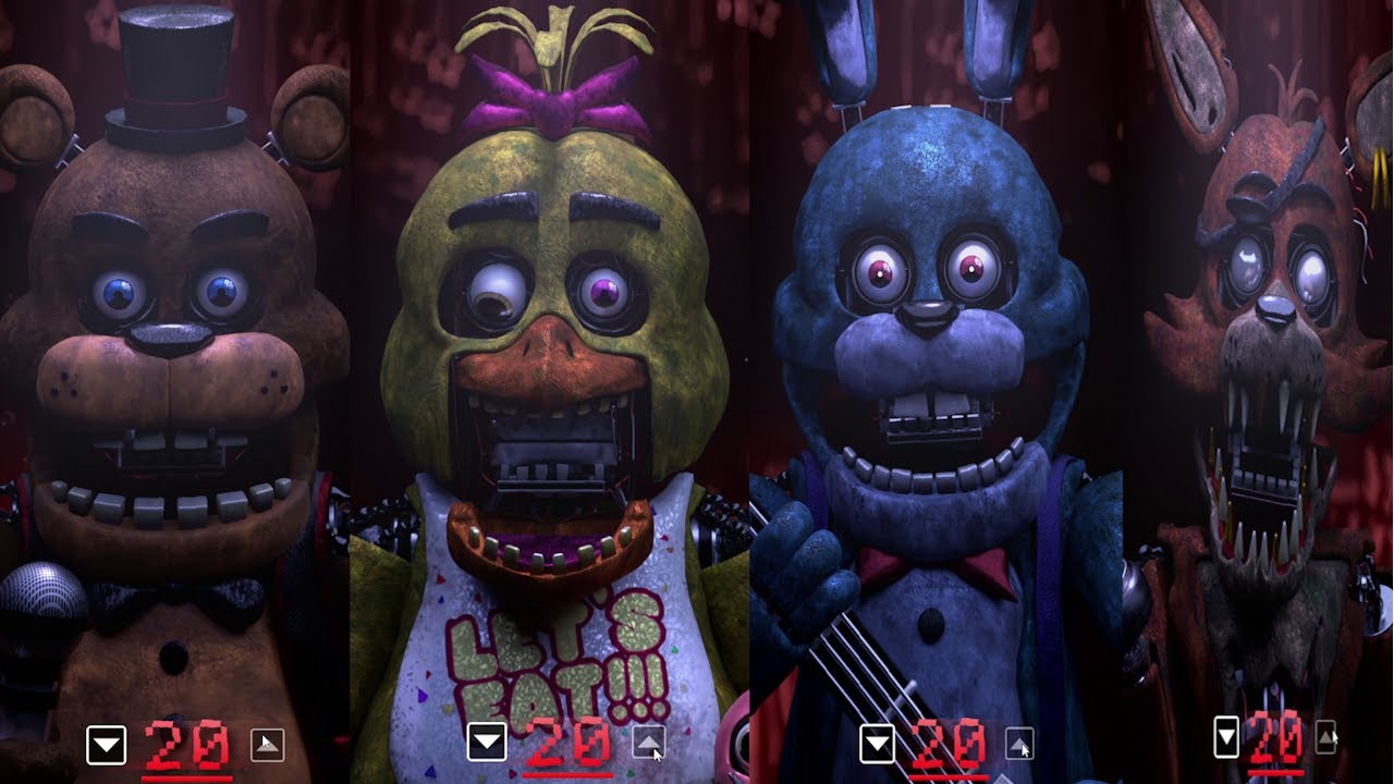 Beating FNAF Plus 20/20/20/20 Mode