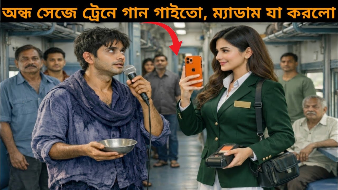 ট্রেনে গান গাওয়া অন্ধ ছেলের জীবন বদলে দিল TT মেয়ে 😢 | Emotional Bangla Story | Blind Singer Story