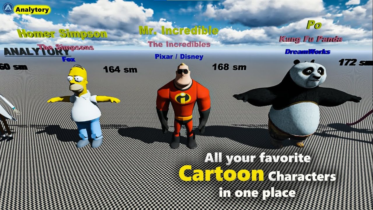 All your favorite Cartoon Characters in one place!