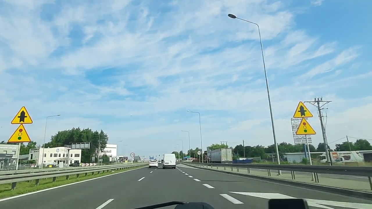★ Poland - Driving - Tuszyn to Łódź (No Talking, No Music)