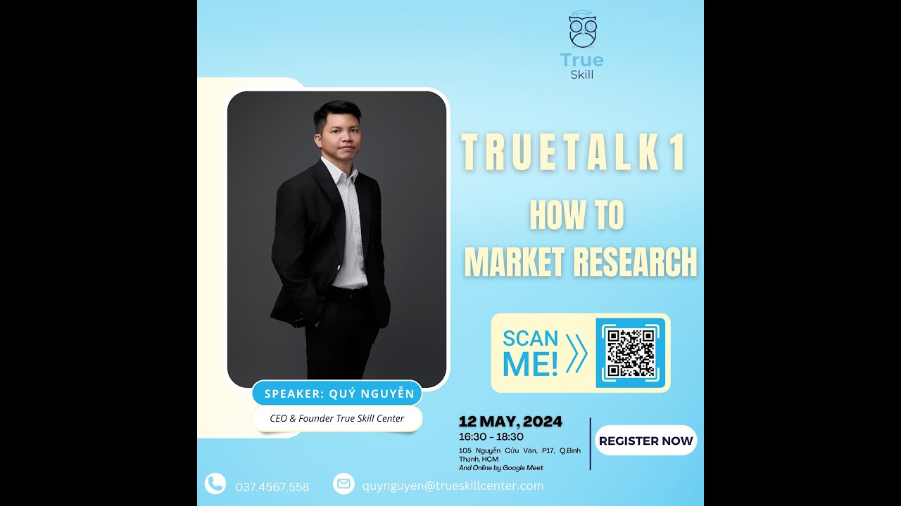 TrueTalk 1 Dân Product làm Nghiên Cứu Thị Trường (Product Market)