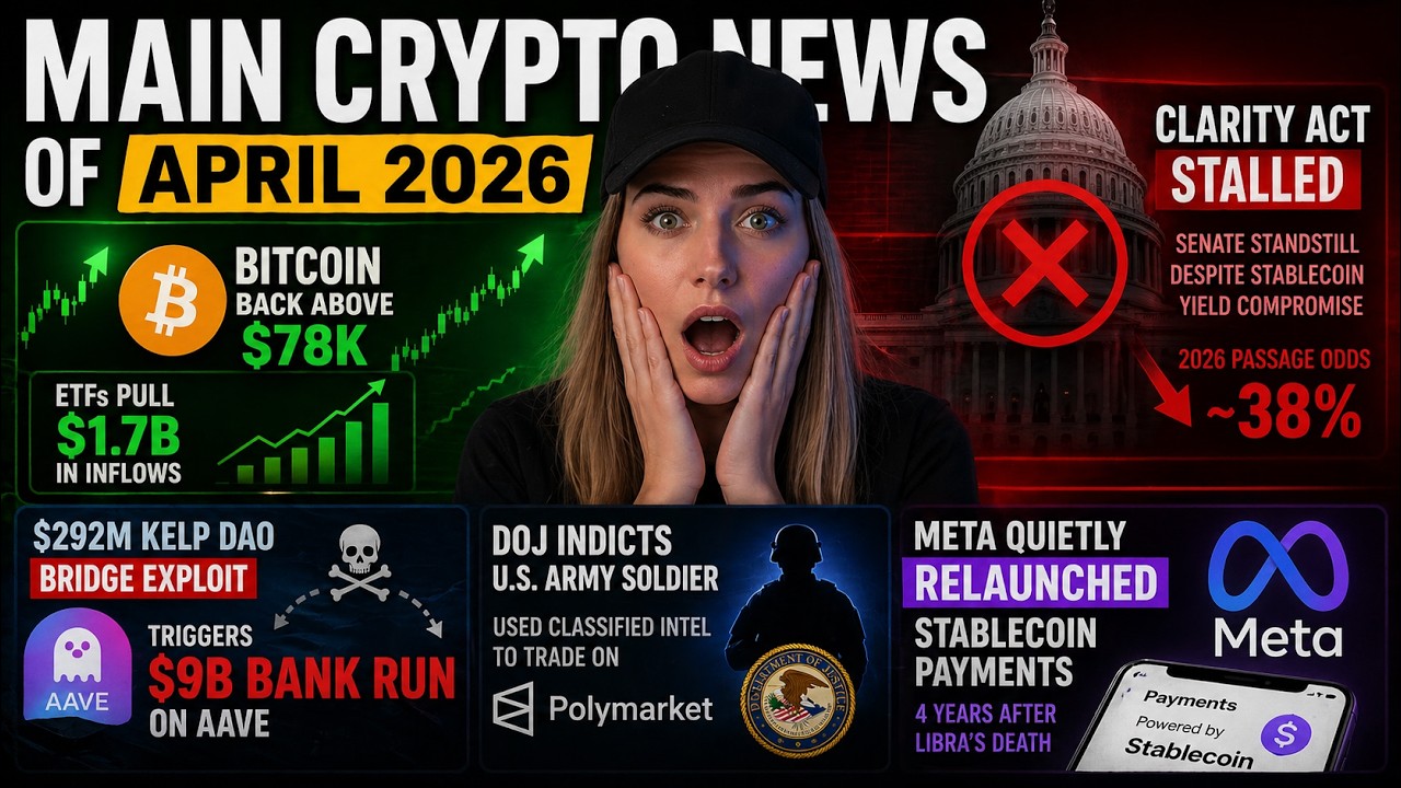 Crypto Market News #29: Aave Exploit, Polymarket Insiders (April 2026)