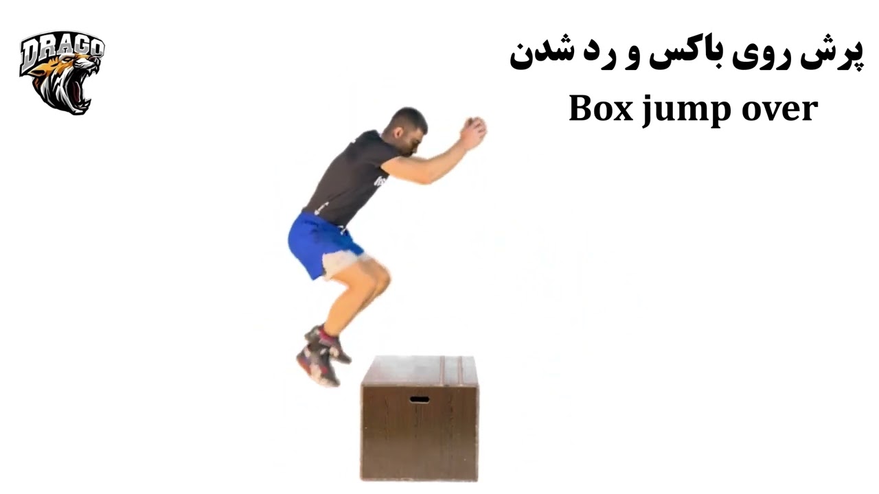 How to Do Box Jump Over (حرکت پرش روی باکس و رد شدن)