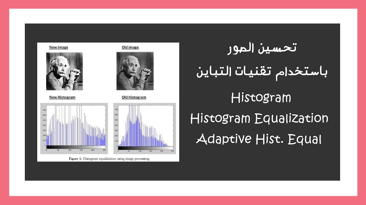 Histogram Equalization, Adaptive Histogram Equalization | تحسين الصور باستخدام تقنيات التباين