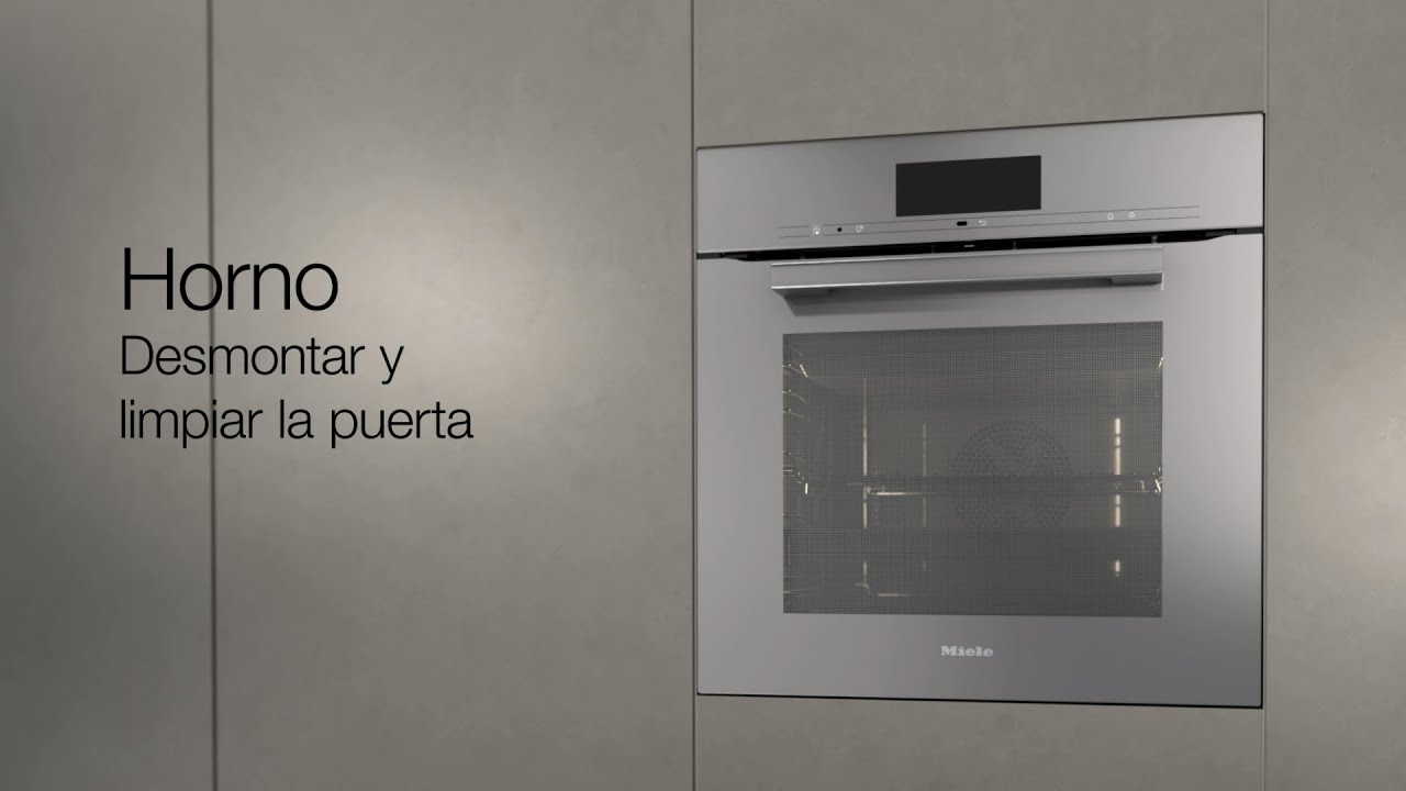 Cómo desmontar y limpiar la puerta de tu horno Miele