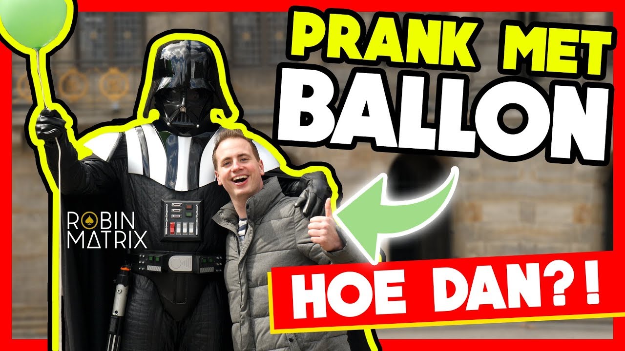 Goocheltruc ballon prank in Amsterdam! Hoe dan?! Goochelaar Robin Matrix prankt met een ballon!