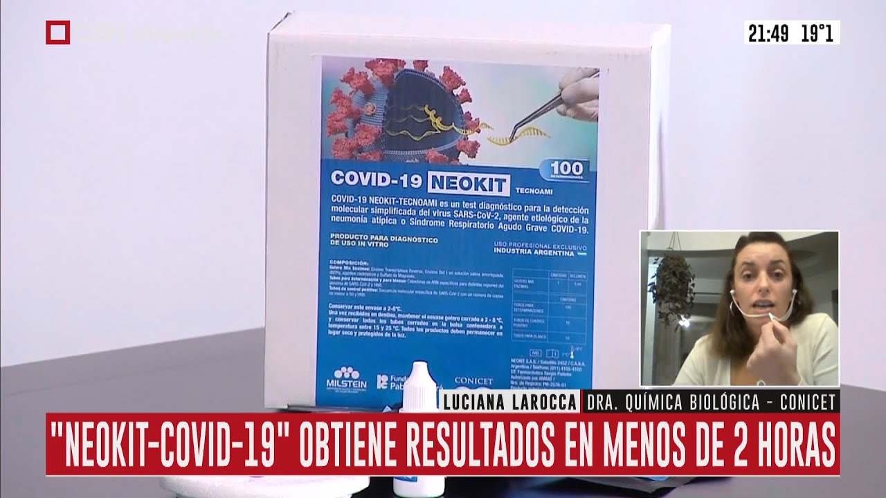 NEOKIT: Luciana Larocca nos cuenta como funciona el nuevo test de diagn&oacute;stico r&aacute;pido