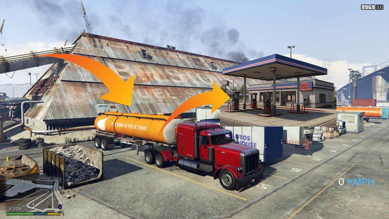 GTA 5–Delivering Fuel to Paleto Bay Gas Station | Realistic Truck Mission #gta #gta5 #gaming