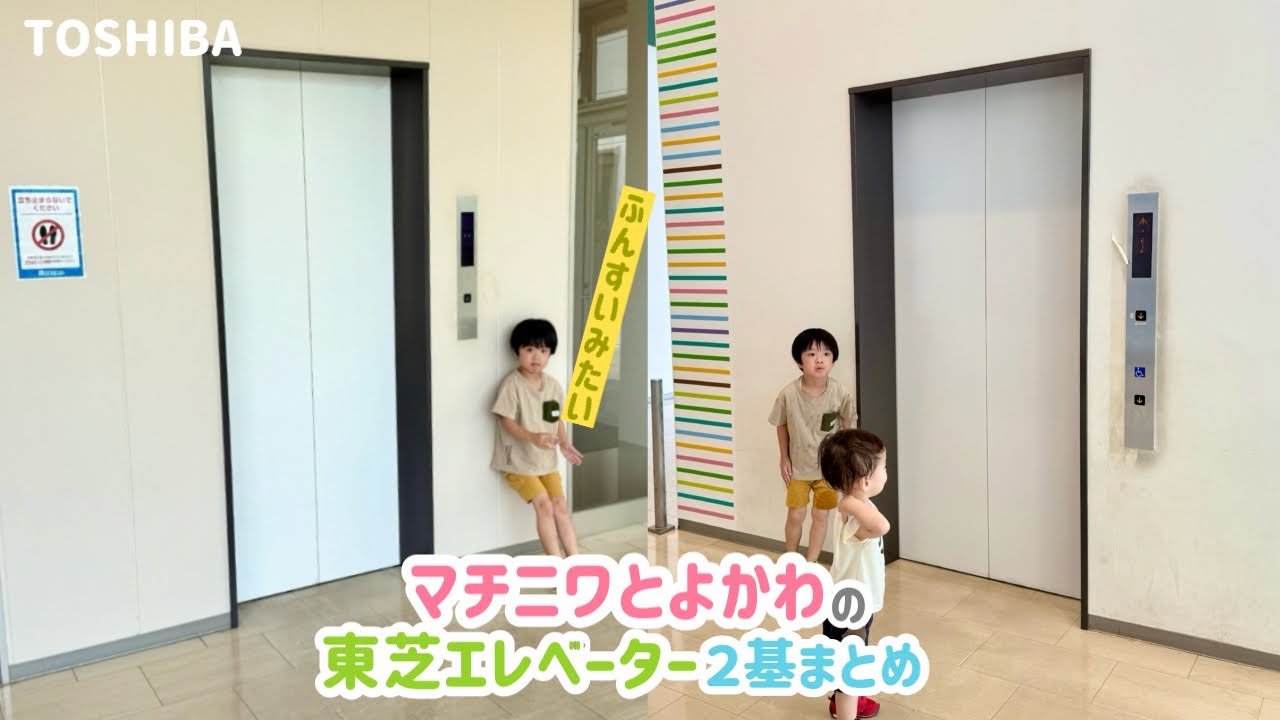 【481日目】マチニワとよかわのエレベーター（2ヶ所まとめ）（東芝製）