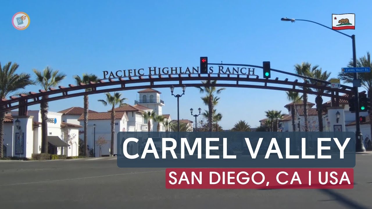 Carmel Valley, San Diego, CA | Driving USA & CALIFORNIA