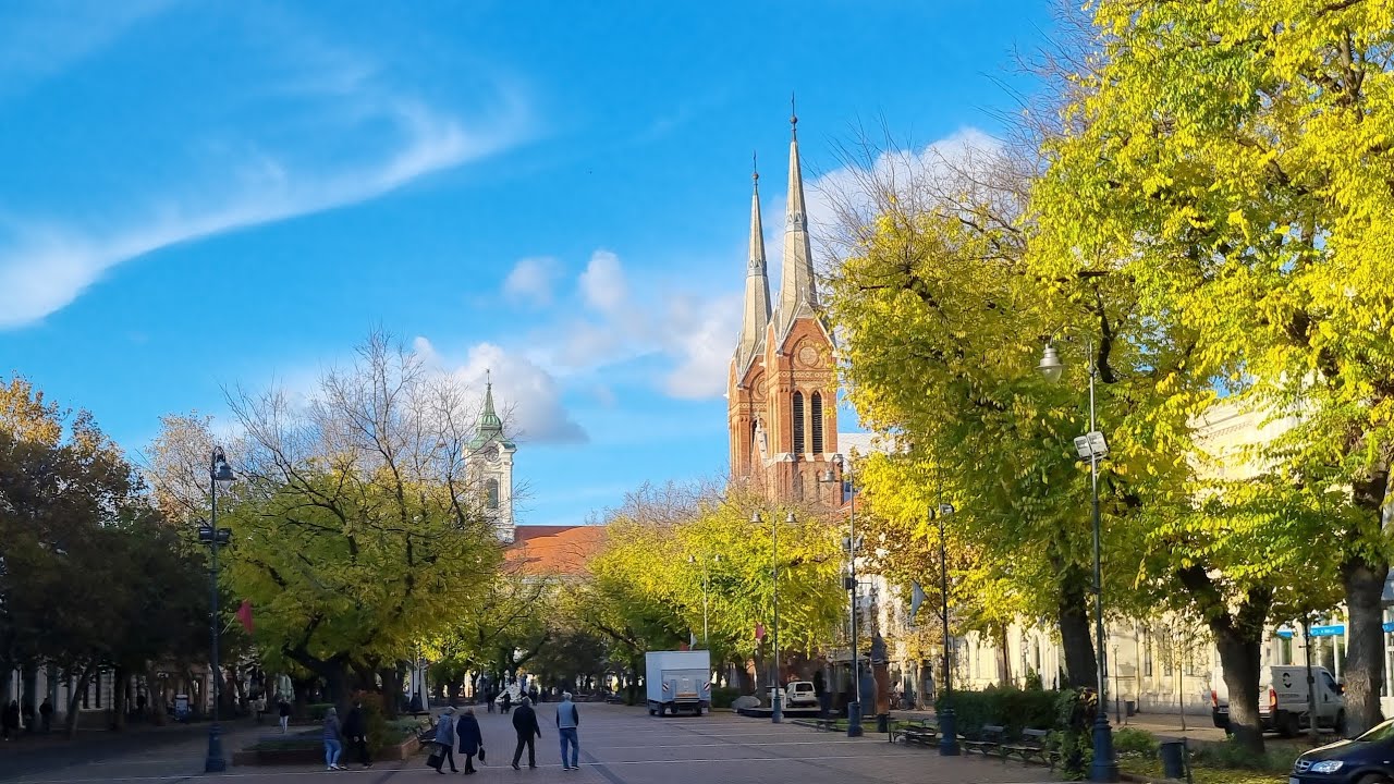 Békéscsaba Walk 4K - An afternoon stroll along the Körös